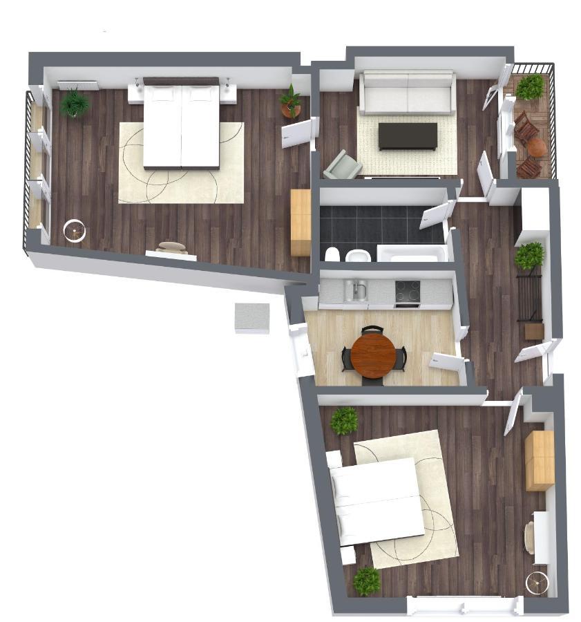 80Qm Luxurioese Designerwohnung Im Herzen Bochums Exterior foto